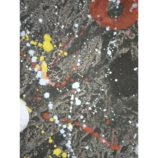 Domingo Millan, Composition, 1986, Mixed Media on Paper For Sale - Image 4 of 5