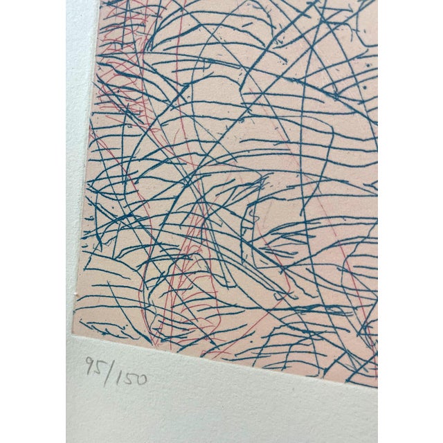 Impressionist Mark Tobey "Morning Grass" Hand Signed Original Artwork Etching For Sale - Image 3 of 4