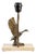 Duck Table Lamp in Bronze-Toned Metal on Travertine Base, 1970s For Sale