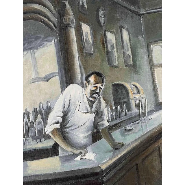 Social Realism, Acrylic on Canvas by David Fleming For Sale - Image 9 of 10