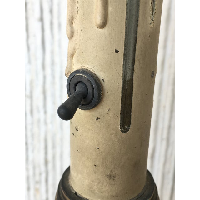 20th Pair of Spanish Renaissance Style Bronze Pricket Floor Lamps, Torchères For Sale In Miami - Image 6 of 9