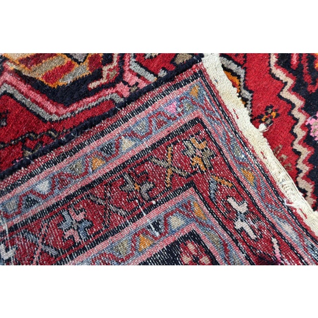 1920s, Antique Persian Hamadan Rug 3.5' X 4.8' For Sale - Image 12 of 14