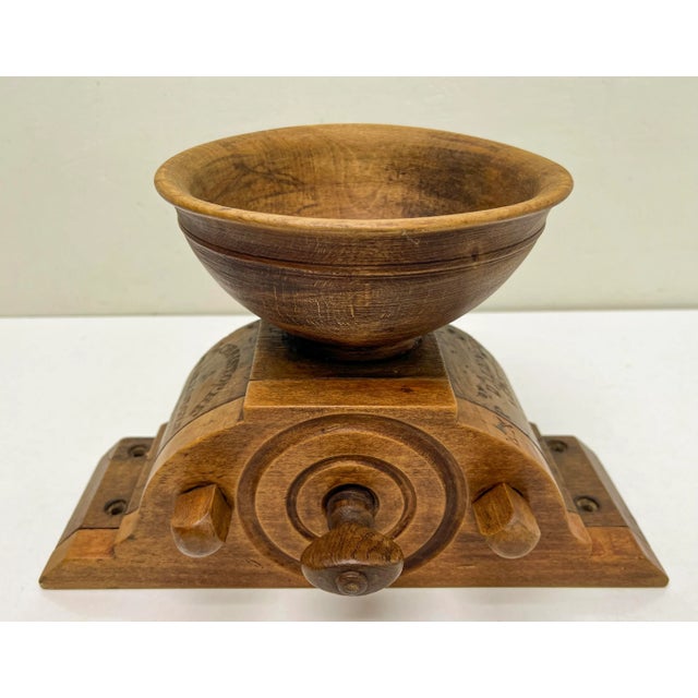 Antique French coffee mill from 1873. Beautiful and decorative characterful item, very inventively made in the traditional...