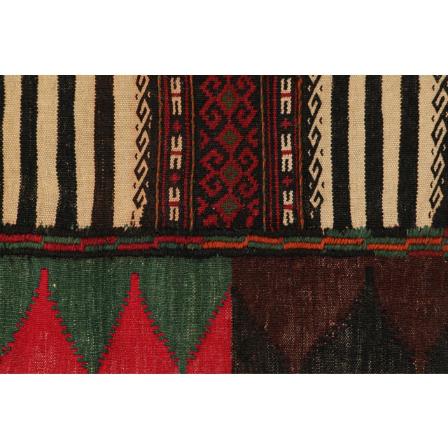 Traditional Vintage Afghan Kilim With Polychromatic Geometric Patterns From Rug & Kilim For Sale - Image 3 of 7