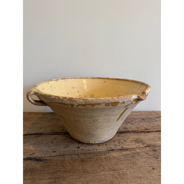 French Provincial Large 19th C. French Tian Bowl For Sale - Image 3 of 5