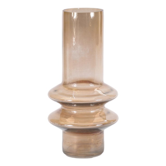 Modern Glass Cylinder Vase (Set of 2) For Sale