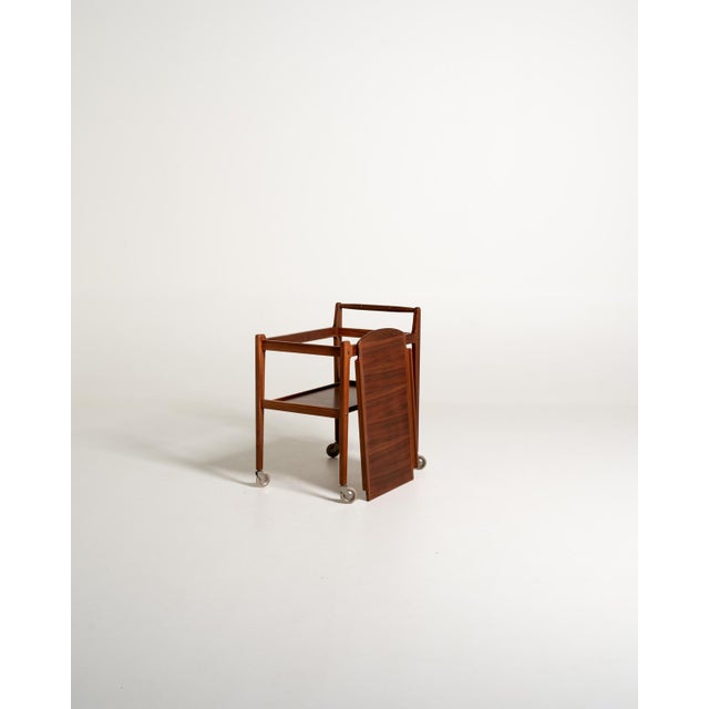 Swedish Teak Trolley by Erik Gustafssons Möbelfabrik, 1950s For Sale - Image 3 of 12