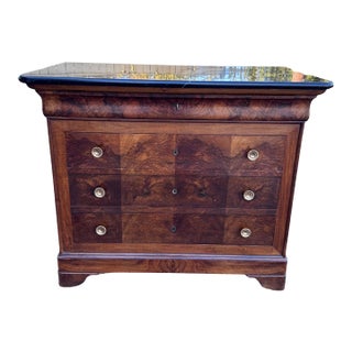 19th Century French Chest of Drawers With Marble Top For Sale