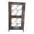 Scandinavian Design Made in Italy Alf Italia Matera 2-Door Curio Oak Veneer Modern Contemporary Curio Cabinet For Sale