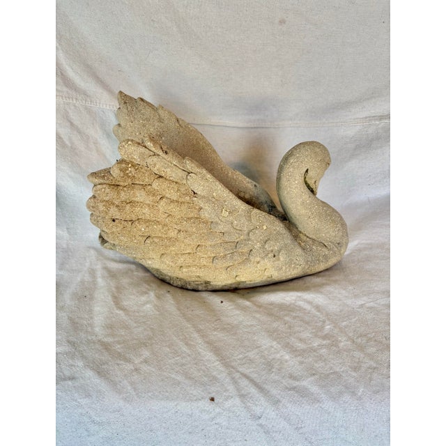 20th Century Concrete Swan Planter For Sale - Image 10 of 12