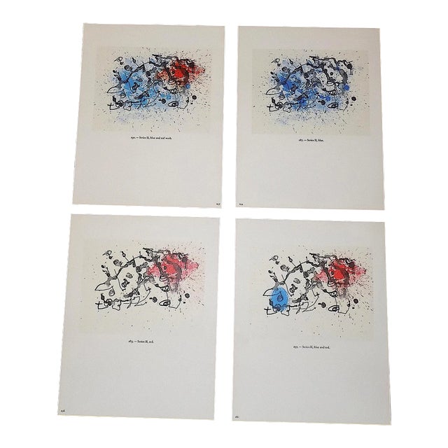 Vintage Ltd. Ed. Mid 20th C. Modern Lithographs-Joan Miro-Set of 4 For Sale