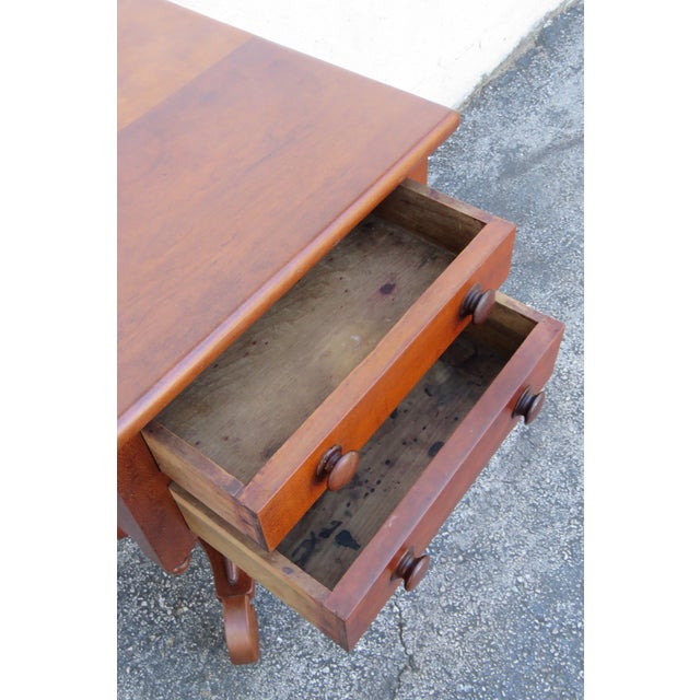 Empire Late 1800s Large Nightstand Side End Bedside Table 6278 For Sale - Image 10 of 18