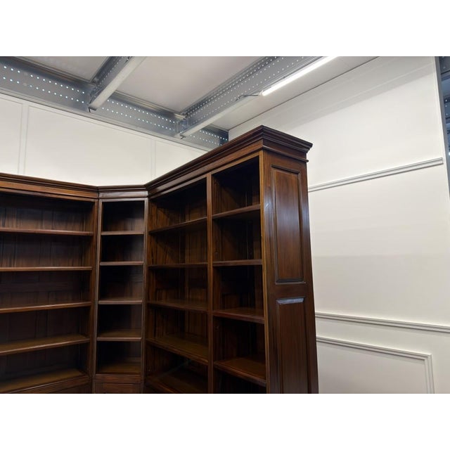 English Corner Bookcase in Teak For Sale - Image 9 of 18