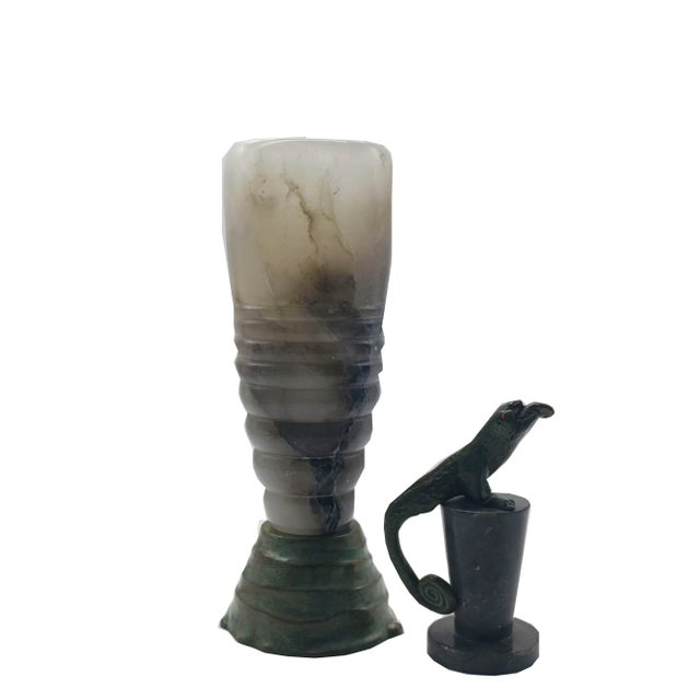 Italian Alabaster Vase by Annibale Oste, 2000s For Sale - Image 3 of 10