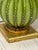 Glass Mid 20th Century Italian Murano Green & Gold Glass Floral Table Lamps - A Pair For Sale - Image 7 of 10