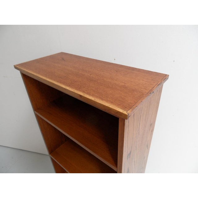 Vintage Oak Open Bookcase, 1960s For Sale - Image 6 of 10