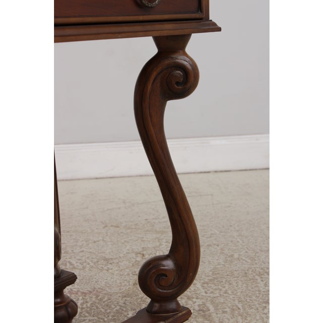 Hickory Chair Continental Mahogany Console Library Table For Sale - Image 13 of 16