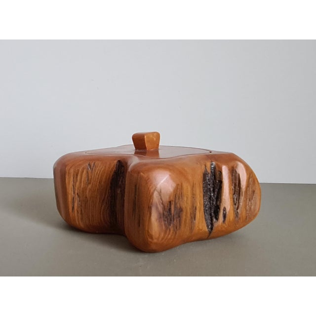 Vintage French Wooden Box in style of Alexandre Noll, 1950 For Sale - Image 17 of 17
