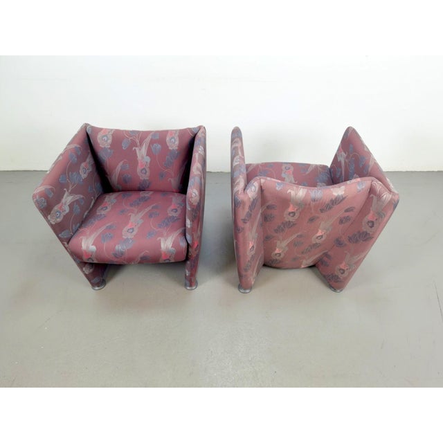 Vintage Postmodern Club Chairs, 1980, Set of 2 For Sale - Image 10 of 12