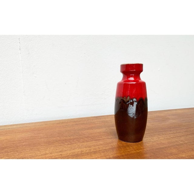 Mid-Century Fat Lava Pottery WGP Vase from Scheurich, West Germany, 1960s For Sale - Image 5 of 15