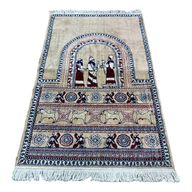 Handmade Woolen Iraqi Rug For Sale