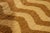 Rug & Kilim 1950s Vintage Mid-Century Tulu Rug Beige Brown Chevron Striped Pattern For Sale - Image 4 of 7