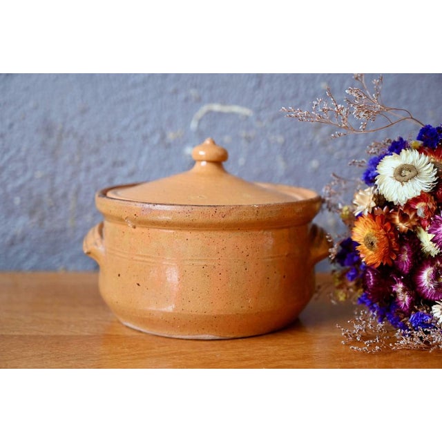 Round Covered Tureen in Glazed Earthenware, 1930s For Sale - Image 6 of 11
