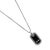 David Yurman David Yurman 925 Sterling Silver Black Onyx Diamond Dog Tag Pendant Necklace For Sale - Image 4 of 8