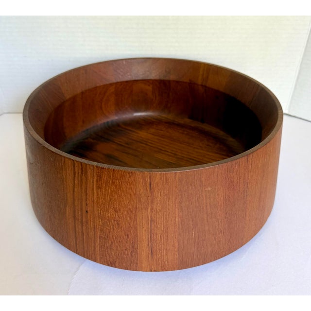 Dansk 1970s Jens Quistgaard for Dansk Sculptural Teak Serving Bowl For Sale - Image 4 of 10