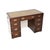 Military Campaign Leather Top Pedestal Desk, 1930 For Sale - Image 10 of 10