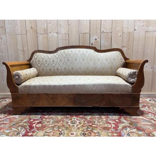 Louis Philippe Style Bench with Scrolls For Sale - Image 12 of 12