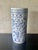 Vintage Chinese blue and white porcelain umbrella or cane stand, featuring an intricate allover aquatic motif of swimming...
