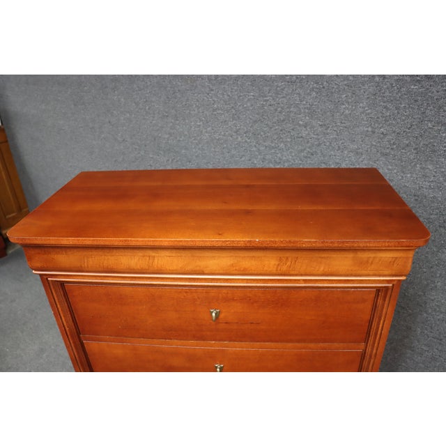 Thomasville Impressions Louis Philippe Style Cherry Gentleman’s Chest For Sale - Image 12 of 12