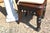 Vintage Pair Gothic Revival Carved Cathedral Arches Dark Wood Hall / Side Chairs W/ Cushions For Sale - Image 10 of 18