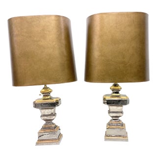 Italian Table Lamps with Ceramic Bases by Zaccagnini, 1960s, Set of 2 For Sale
