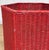 Red Vintage Coastal Boho Red Wicker Octagonal Basket Hamper For Sale - Image 8 of 10