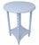 Round Spindle Leg Accent Table in Sheer Romance Blue For Sale - Image 4 of 6