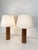 Cylinder Teak Table Lamps by Uno & Östen Kristiansson for Luxus, Sweden, 1960s, Set of 2 For Sale - Image 6 of 14