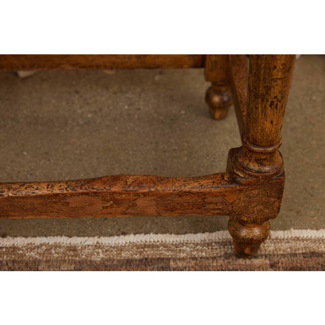 Wood French Demilune Table 19th Century For Sale - Image 7 of 12