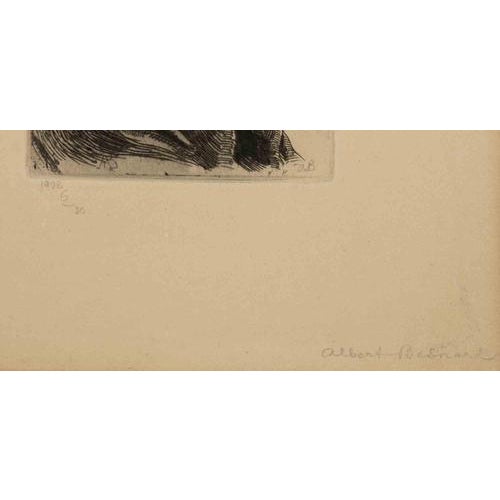 Albert Besnard, Sadness, 1909, Etching, Framed For Sale - Image 4 of 5