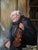 Religious Antique German Monk Violinist Oil Painting Signed Max Scholz For Sale - Image 3 of 6