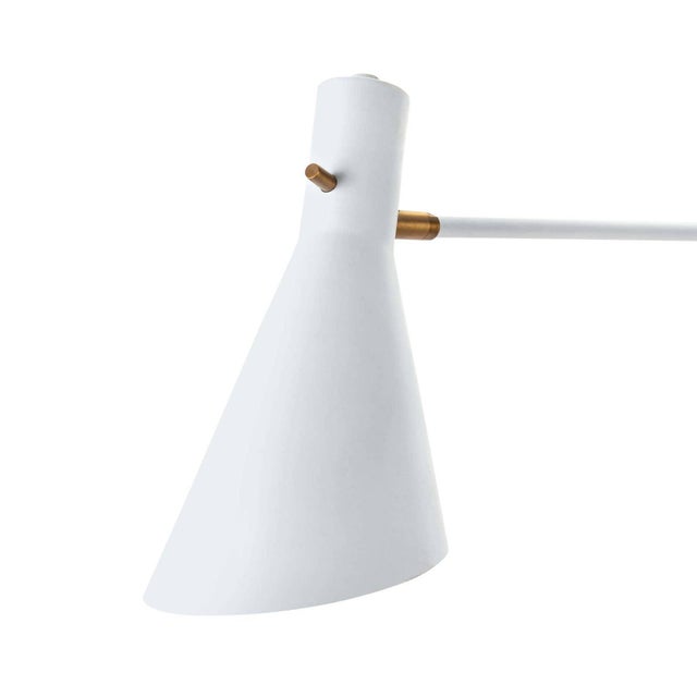 Not Yet Made - Made To Order Regina Andrew Spyder Steel Sconce, White & Natural Brass For Sale - Image 5 of 7