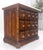 Late 20th Century Marble Top Drawers Burl Wood Decorative Cristal Balls Pulls Bachelor Chest MINT For Sale - Image 5 of 17