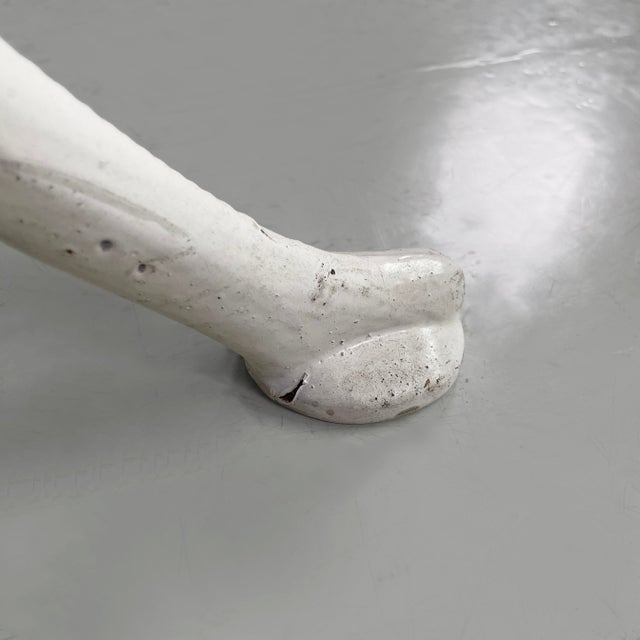 Italian Art Deco Wooden and White Cast Iron Bench, 1930s For Sale - Image 17 of 18