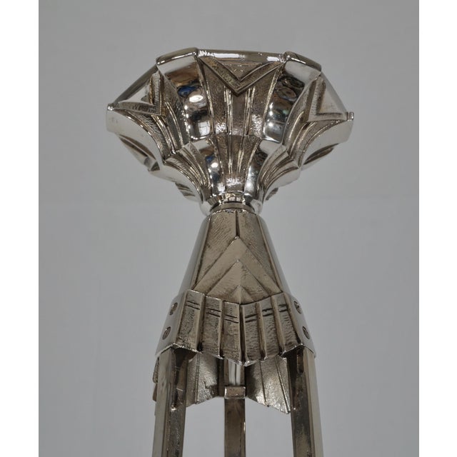 French Art Deco Chandelier by P. Maynadier 1930 France For Sale - Image 10 of 13