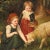 Accurately reproduced from the original work. this antiqued, Early American oil painting print on canvas is framed in the...