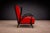 Armchair in Hardwood with Ebony Finish and Red Fabric, Giuseppe Scapinelli, 1950s - Lot 581 For Sale In New York - Image 6 of 14