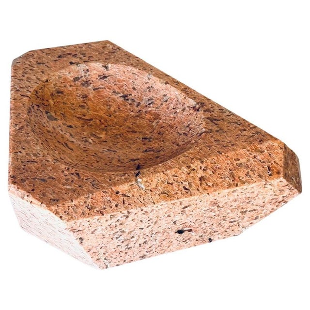 Heavy Art Deco Ashtray in Pink Marble, 1960s For Sale - Image 14 of 14