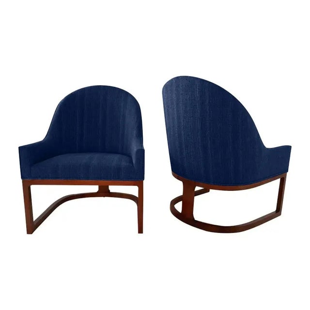 1970s 1970s Mid-Century Style Spoonback Chairs - a Pair For Sale - Image 5 of 5