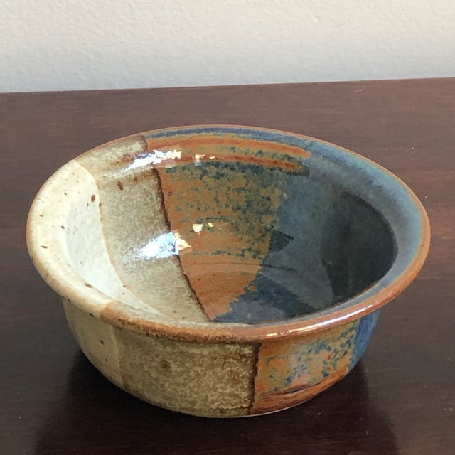 Mid-Century Modern Small Mid-Century Modern Style Studio Pottery Bowl For Sale - Image 3 of 12